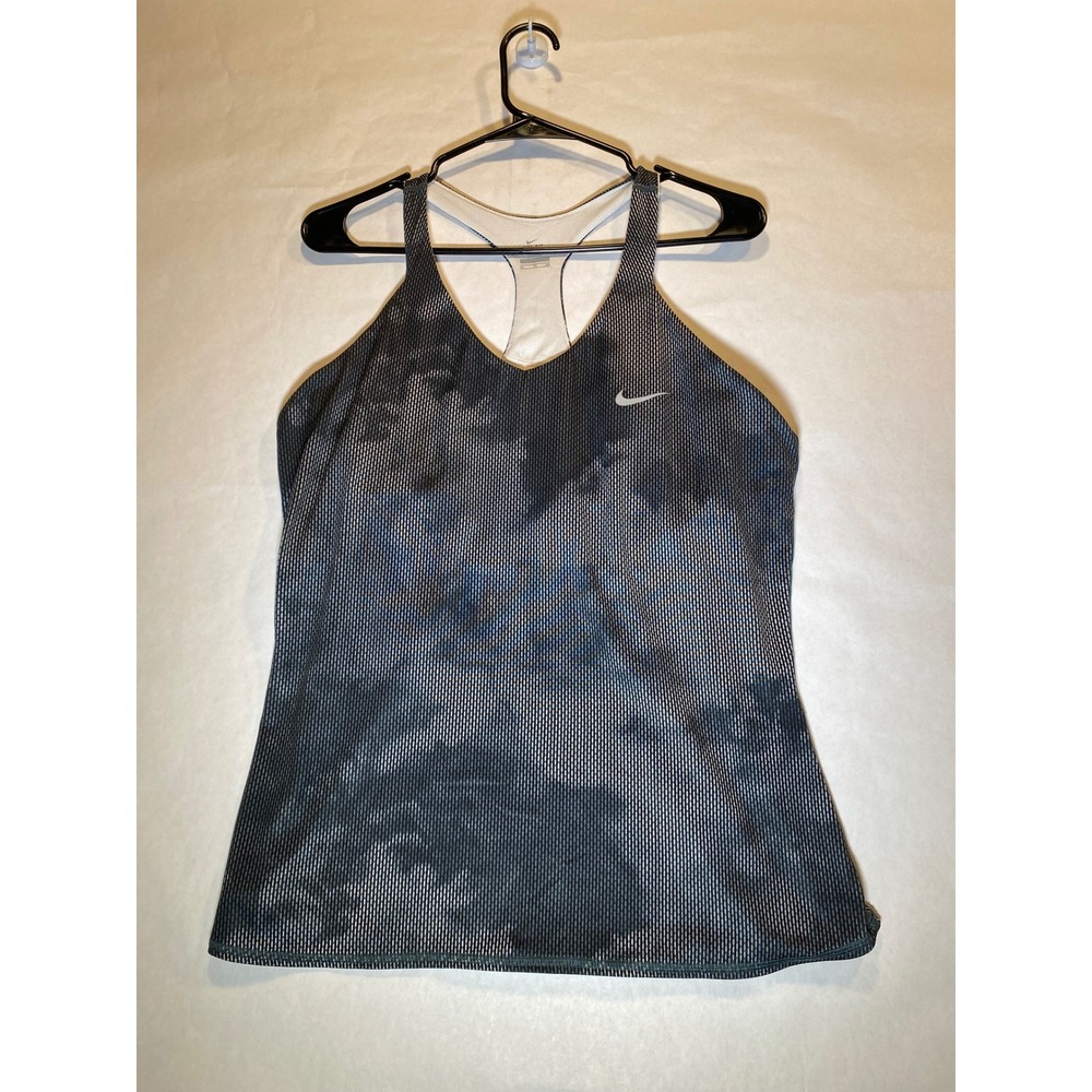 Black Nike Dri-FIT Tank Top Racerback Built-in Bra XL Women